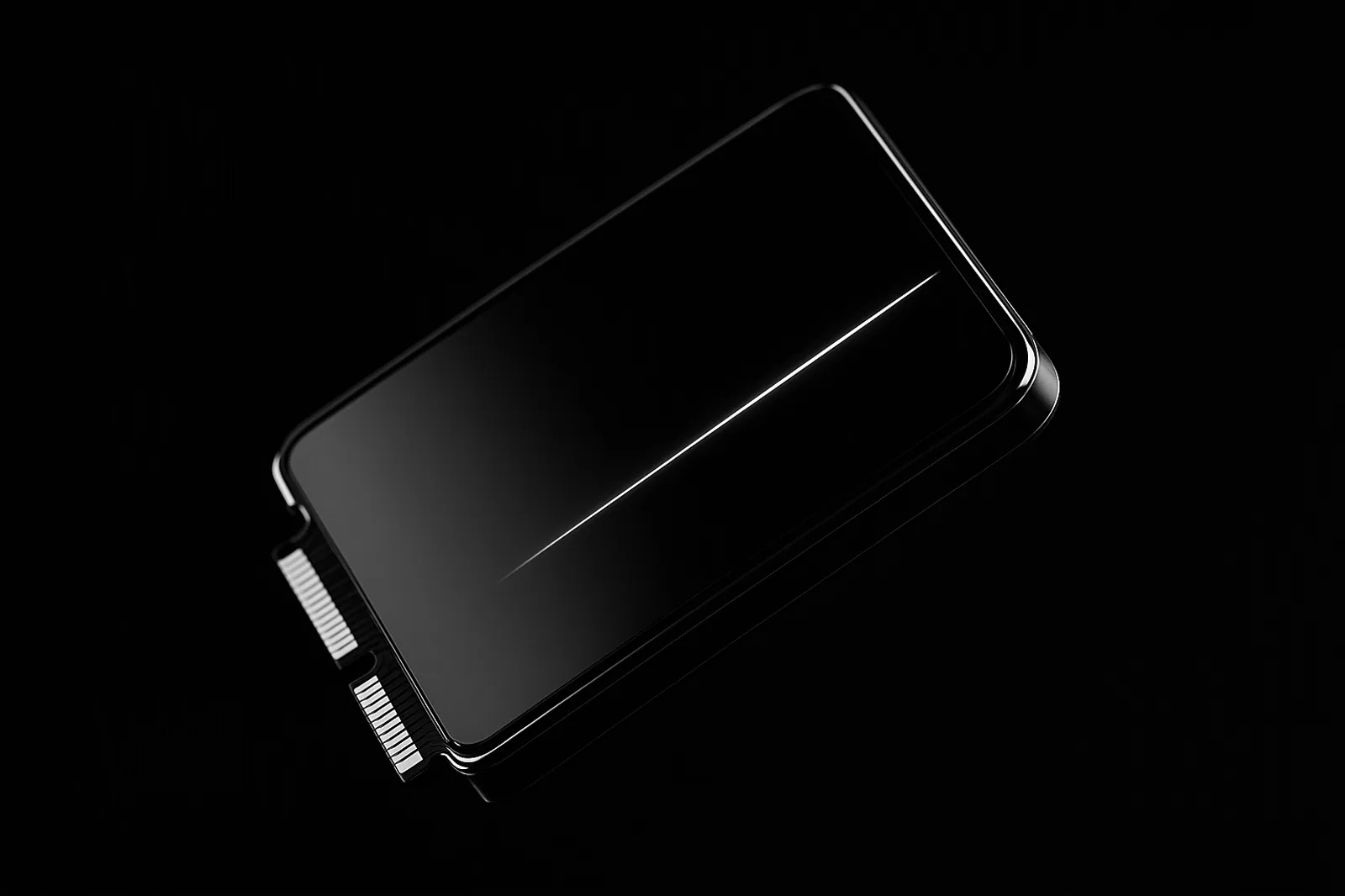 Módulo de disco NVMe de cristal negro